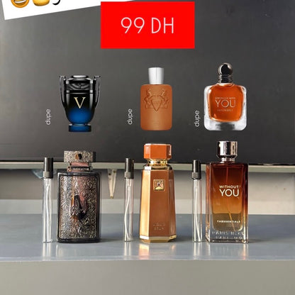 10 ML x 3 : Liquid Brun 10 ML + Al embrator elixir 10 ML + Without you 10 ML