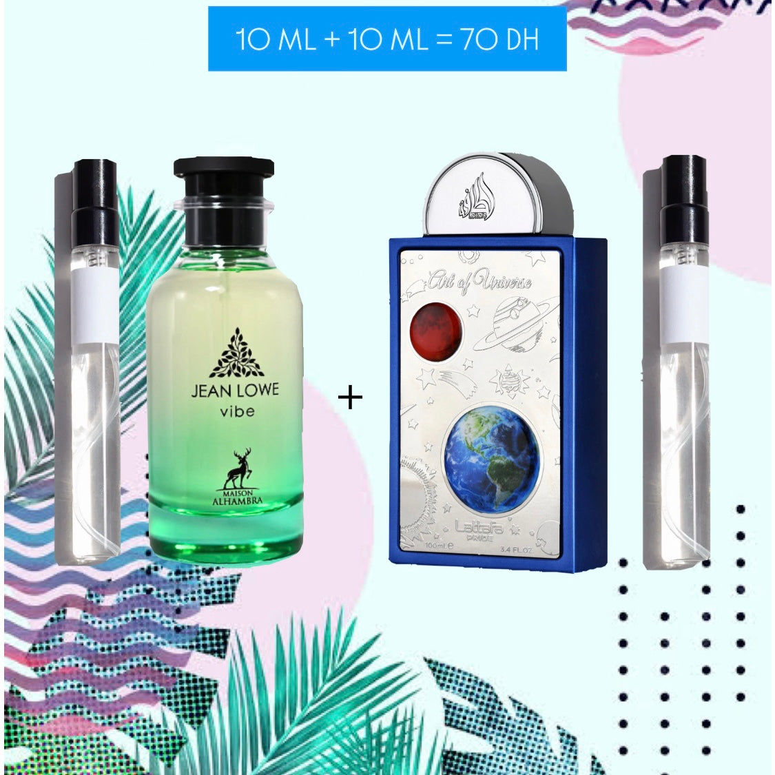 PACK : ART VIBES ( JEAN LOWE VIBE 10 ML + ART OF UNIVERSE 10 ML )